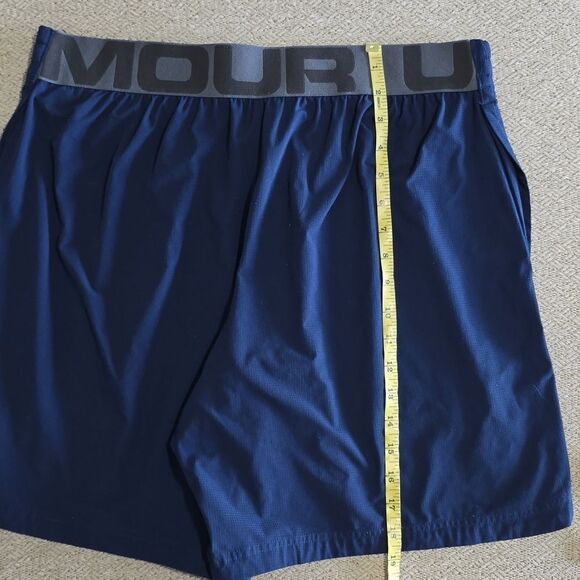 Under Armour Navy Blue Fitted Athletic Shorts - Size XL - Picture 8 of 12
